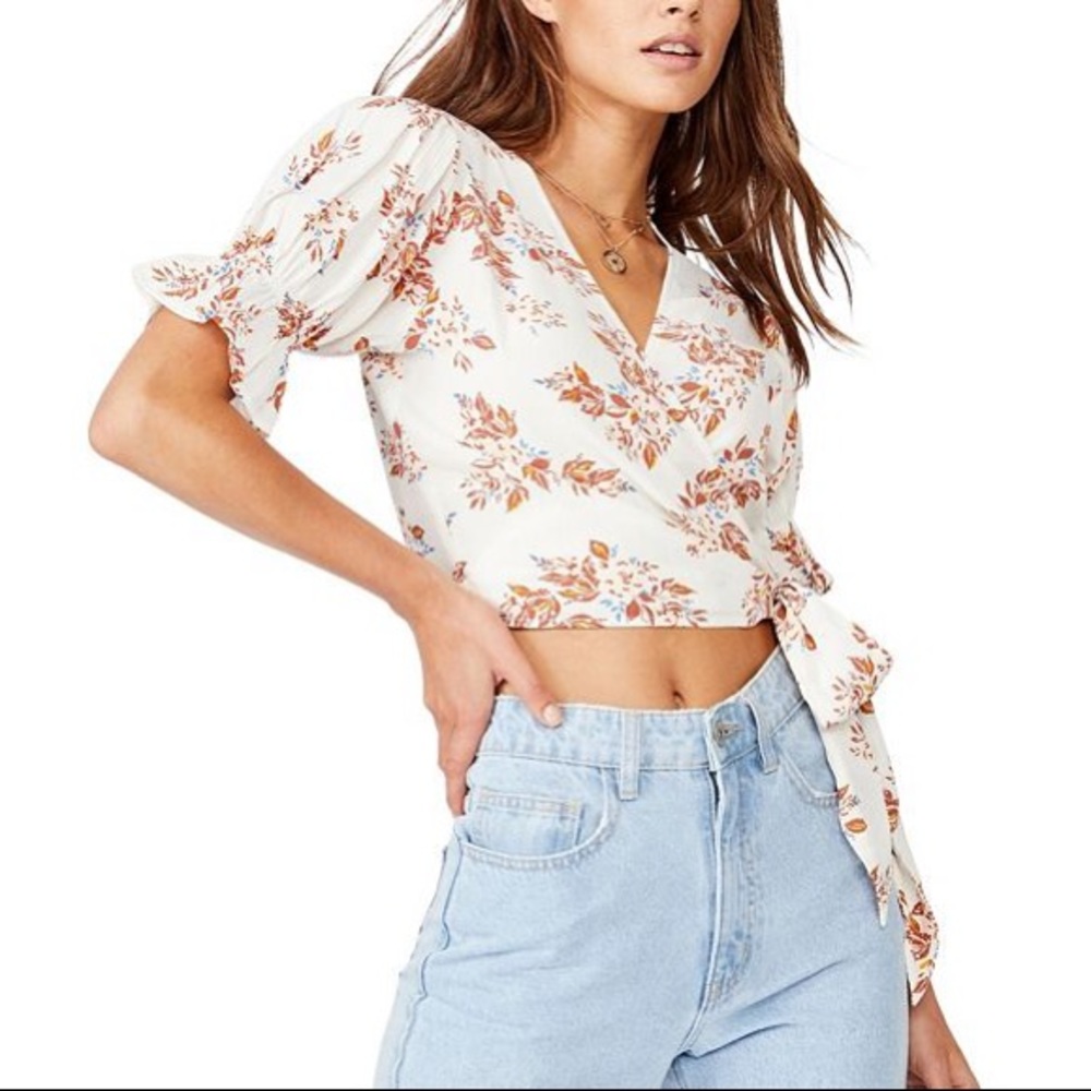 NWT Cotton On Wrap Top